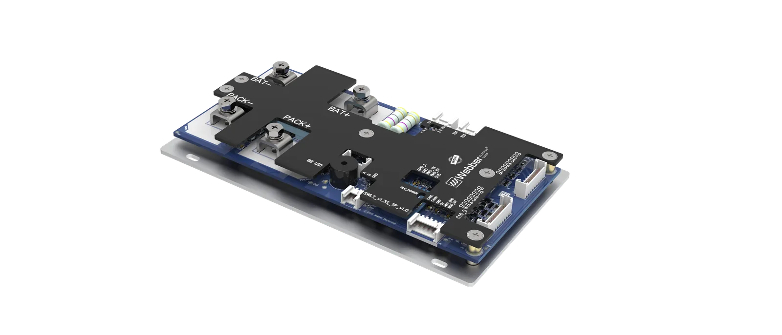 WBMS-SWLT-16S-V1.3S-80A/125A BMS render, view 1 of 4